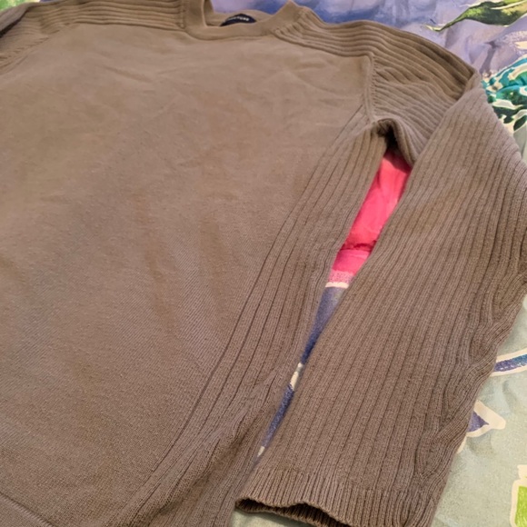 Structure - Men’s ribbed gray sweater (Small) - Picture 5 of 6